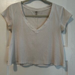 Free people white tee